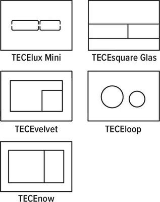 Zdjęcie produktu dla TECE-Einwurfschacht II f. Reinigungstabs Lux Mini,Square Gl.,Velvet,Loop,Now