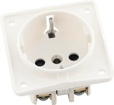 Image de Fiche Schuko blanc polaire avec bornes à vis - Prise 941952502