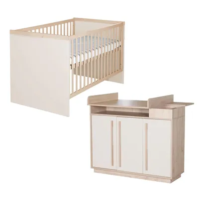 Produktbild von roba Möbelset 2-teilig Elva - Kombi-Kinderbett und Wickelkommode