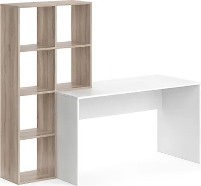 Produktbild von Vicco Schreibtisch Mara, 59 x 166.8 cm, Sonoma/Weiß