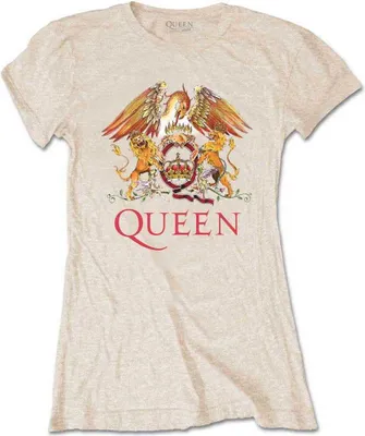 Obrázok produktu pre Queen Classic Crest White XL Dámske Tričko