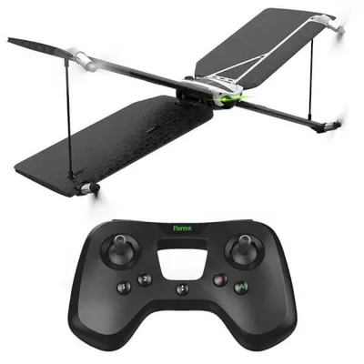 Obrázek produktu pro Parrot Swing + Flypad, 4 rotory/rotorů, 8,3 m/s, 60 m, 550 mAh, Černá, Stříbrná