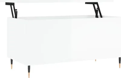 Obrázok produktu pre vidaXL Konferenčný stolík vysoký lesk biely 90x44,5x45 cm Drevo Materiál
