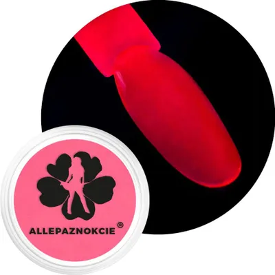 Obrázek produktu pro Neonový pigmentový prášek na nehty Neon UV Pigment Allepaznokcie Glass 0,6 g č. 08