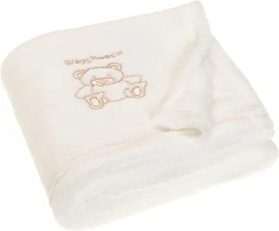 Produktbild von Fleece-Decke Playshoes 75x100cm Bär Natur Unisex Kuscheldecke Babydecke