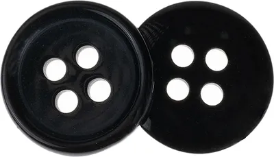 Zdjęcie produktu dla Guzik - zestaw 6 szt. - średnica 15 mm - szary