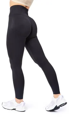 Image de Bellivalini Sport Leggings Femmes High Waist Push Up Scrunch Fitness BLV50-254 (Noir, S)