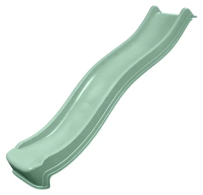 Productafbeelding van Glijbaan 2,2 meter pastelgroen kunststof aanbouw speeltoestel