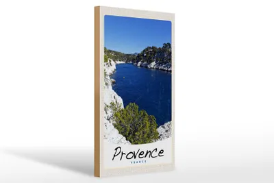 Produktbild von Holzschild Reise 20x30cm Provence Frankreich Meer Gebirge