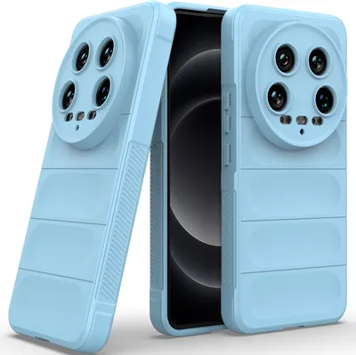Produktbild von Handyhülle für Xiaomi 14 Ultra Weich TPU Silikon Stossfest Anti-rutsch Hülle Blau