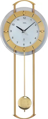Produktbild von AMS Funk-Pendeluhr, Funkpendelwerk, 24x60x6cm, 5255