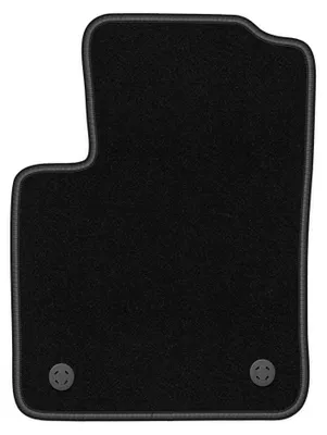 Produktbild von Fahrermatte Velours für Fiat 500 FL 2013-2019 (Schrägheck) – 1-tlg, Schwarz, passgenau – Wielganizator BASIC