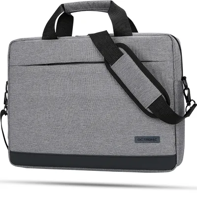 Produktbild von Laptoptasche 15,6 Zoll - Umhängetasche mit Laptopfach - Wasserabweisend - 9 Liter - Grau
