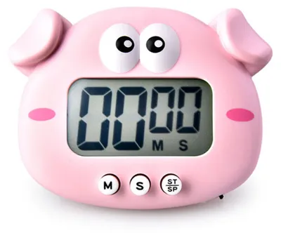 Produktbild von Küchentimer, niedlicher Countdown-Timer mit Tiermotiven, große LCD-Uhr mit Ständer