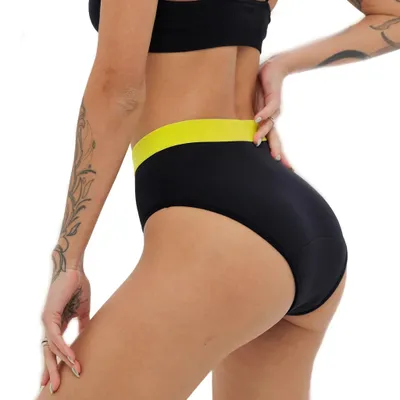 Produktbild von Weekiss Periodenunterwäsche High Waist Lemon Größe XXL Schwarz