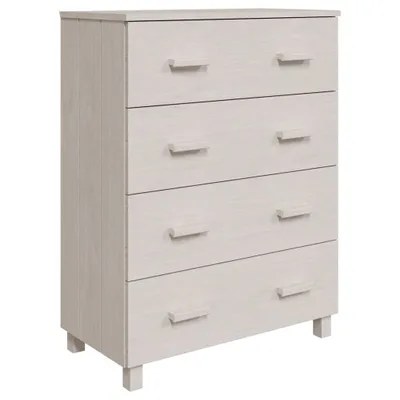 Produktbild von Sideboard HAMAR Weiß 79x40x103,5 cm Massivholz Kiefer