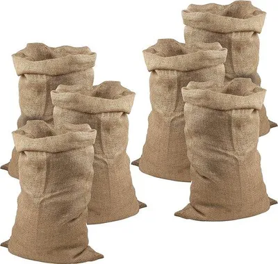 Produktbild von Unyqoos® Jutesäcke 105 x 60 cm, 6er-Set – 100% Jute, bis 50 kg Tragkraft, ökologische Kartoffelsäcke, robustes luftdurchlässiges Gewebe, Frostschutz