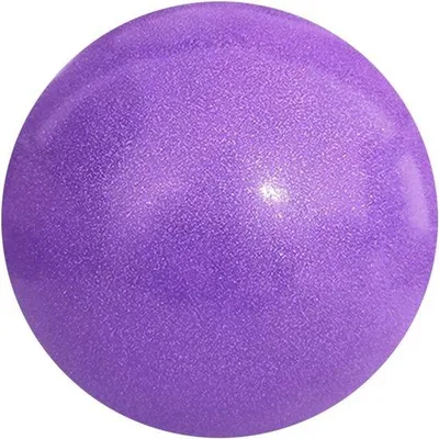 Productafbeelding van Oefenbal Gymnastiekbal - Balansbal Dansbal - Kracht Training - Glitterafwerking Grip - 15 cm - Paars