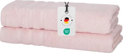 Produktbild von Duschtücher 70x140 cm im 2er Set - 450g/m2, Duschtuch Rosa
