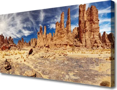 Produktbild von Tulup Leinwand-Bilder 100x50 Wandbild Canvas Kunstdruck Wüste Landschaft