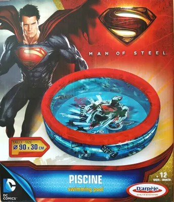Produktbild von Planschbecken Baby Pool "Man of steel" für Kinder ab 12 Monaten - Durchmesser 90 cm