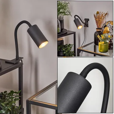 Produktbild von Gambellara »Gambellara« moderne Klemmlampe aus Metall in Schwarz