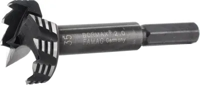 Produktbild von Famag Forstnerbohrer Bormax Durchmesser 40 / Länge 90mm mit Zentrierspitze 2 Hauptschneiden - 1622040