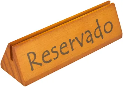 Tafelborden Reservado, Holz, 15x4,4x4,4 cm, 10 Stück
