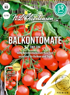 Artikelbild 1 von 'Balkontomate Tiny Tim' aus der Kategorie Kirschtomatensamen