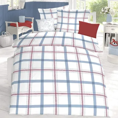 Produktbild von schlafgut Edel Seersucker Bettwäsche Vale Adria 1 Bettbezug 135x200 cm + 1 Kissenbezug 80x80 cm