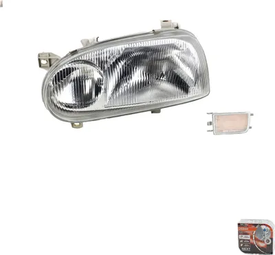 Obrázek produktu pro Světlomety + žárovky Osram Night Breaker Laser, vhodné pro VW Golf III, levá strana, čísla dílů: 1H6941017B, 1H6941017AF, 1H6941017AC, 1H6941017L, 1H0953049D, 1H0953049A