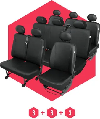 Produktbild von Sitzbezüge für Fiat Ducato III (06-14) 9 Sitze SET Autositzbezüge Schonbezüge