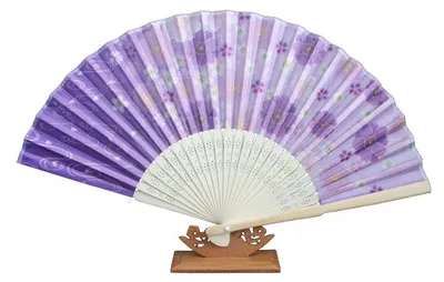 Produktbild von 504, 1 Stk. Hand- Deko- Sommer Fächer Blumen Motive Retro Design