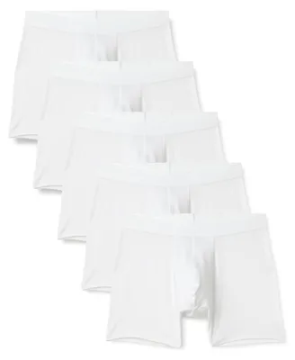 Immagine prodotto di A. Boxer da uomo, confezione da 5, in modal super morbido, colore bianco, taglia XXS