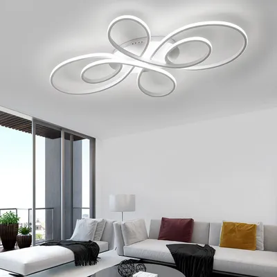 Produktbild von LED Deckenleuchten, Deckenlampe mit Fernsteuerung & 3 einstellbaren Farben , Leuchtmittel, einstellbare Helligkeiten, Weiß