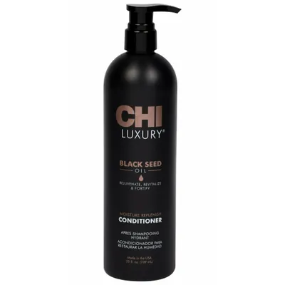 Image de CHI Luxury Black Seed Oil Moisture Replenish Conditioner pour cheveux secs et abîmés 739 ml
