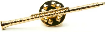 Produktbild von Klarinette Brosche Miniblings Anstecknadel Pin Revers Instrument vergoldet
