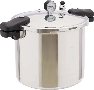 Produktbild von Famanu Schnellkochtopf - 23 Liter - 10 PSI - Mit Druckmesser