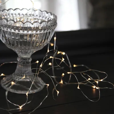 Produktbild von LED-Draht-Kette 'Dew Drops', 40 warmwhite LED
