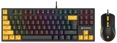 Produktbild von Tracer HORNET 87, Kabelgebunden, USB, Mechanischer Switch, QWERTY, LED, Schwarz, Gelb