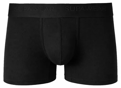 Produktbild von SUPAWEAR - Herren Boxer Slip Unterwäsche - Ribbed Trunk Black - 1x Größe L