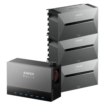 Produktbild von Anker SOLIX Power Dock + 3× Solarbank 3 E2700 Pro, bis 64,5 kWh, App-gesteuert