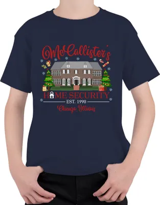 Produktbild von McCallister's Home Security Chicago Illinois - Weihnachten Christmas Xmas Uni Kinder T-Shirt, Navy, 116