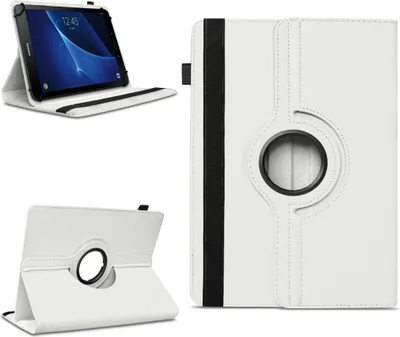 Produktbild von Schutzhülle für Samsung Galaxy Tab A6 10.1 2016 2019 Tablet Hülle Tasche DrehbarFarben:Weiss