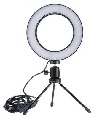 Obrázek produktu pro UNIQ Pro Ring Light Studio – stolní LED kruhové světlo se stativem a držákem na mobilní telefon, 5500 K, USB