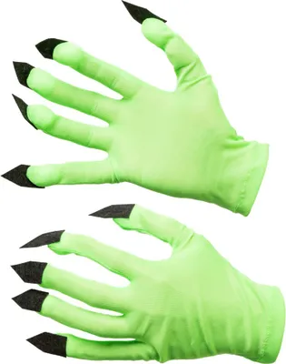 Produktbild von Handschuhe grün m. Krallen Einheitsgröße