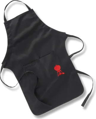 Produktbild von Weber Grill 6474 Grillschürze Schwarz mit rotem Kettle Grill