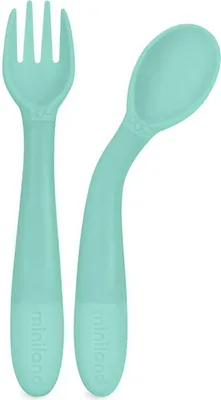 Produktbild von Miniland 2-tlg. Esslern-Besteck flexibles Kinderbesteck-Set