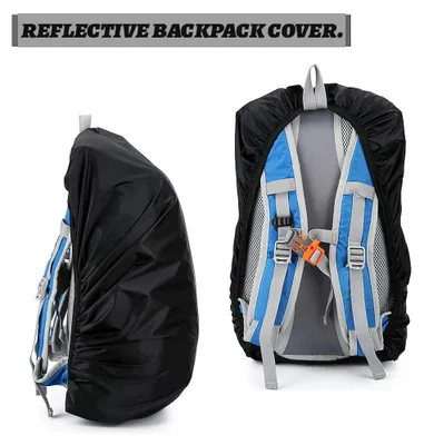 Imagen del producto de Funda impermeable para mochila, reflectante, talla L, para actividades al aire libre