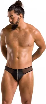 Productafbeelding van PASSION - 042 Slip, kleur zwart, maat L/XL